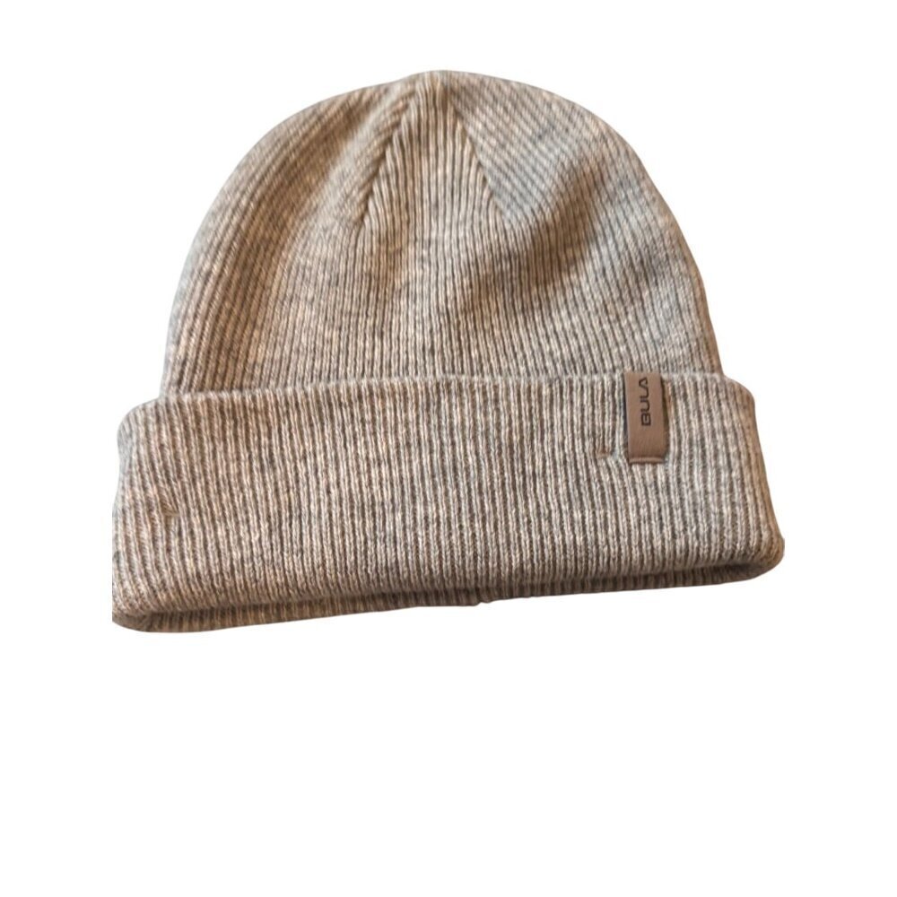 Bula Grey Knit Cuffed Beanie Unisex One Size